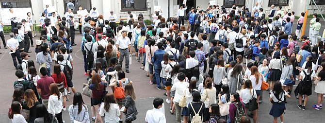 代々木キャンパスで防災訓練を行いました