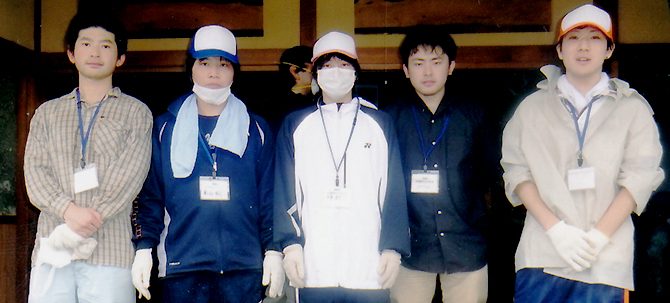 学生有志５名が福島県南相馬市でボランティア活動を行いました