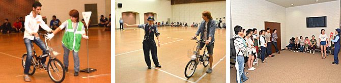 留学生対象の自転車講習会を開催しました