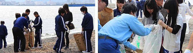 建学の地・三保の松原美化運動を実施しました