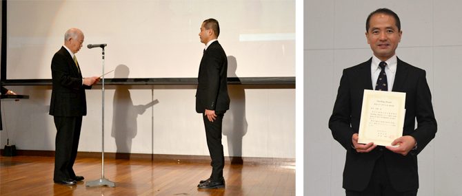 航空宇宙学科の新井准教授が2013年度のTeaching Awardを受賞しました