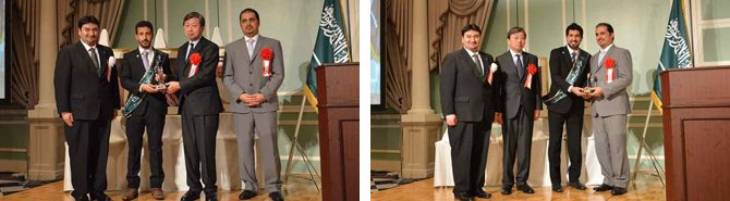 留学生がサウジアラビア大使館から表彰されました