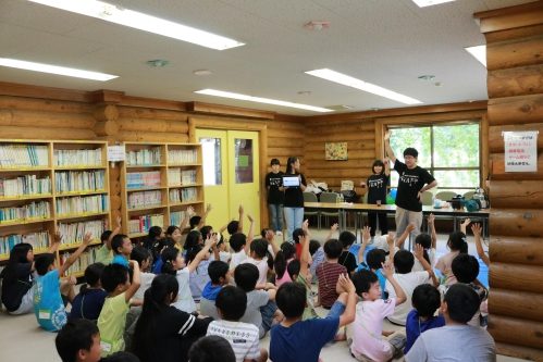 実験ショー・実験工作風景