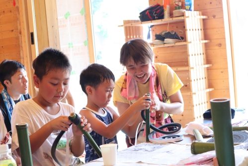 復興支援・被災地の子供たちと交流の様子