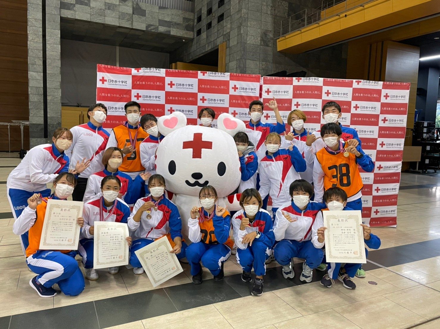 ライフセービングクラブLOCOの学生が第10回赤十字救急法競技会にて
