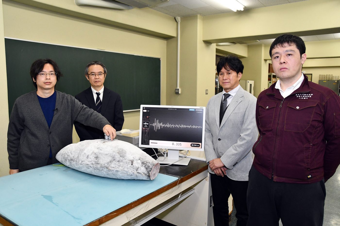 水産学科の後藤教授が富士通との共同研究でAIを活用した冷凍マグロの品質評価を非破壊検査で実現する世界初の手法を開発しました キャンパスニュース 東海大学 Tokai University