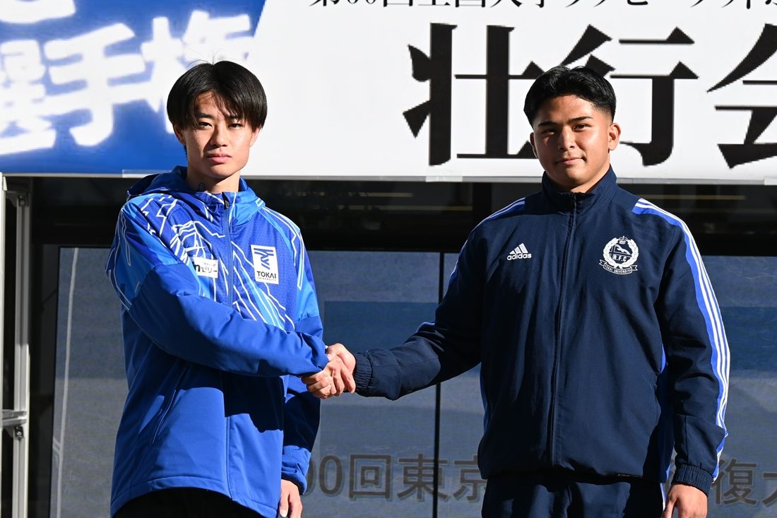 ラグビーフットボール部と陸上競技部駅伝チームの壮行会を開催しました