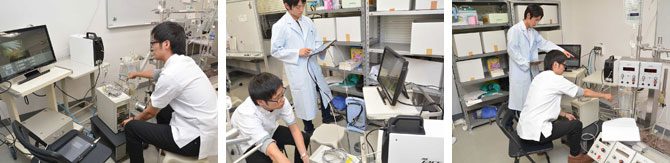 医用生体工学科が新たな実習機器として人工心肺装置のシミュレーターを導入しました