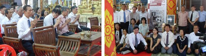タイ・KMITLの教員らによる寺本三雄名誉教授の追悼式典が開かれました