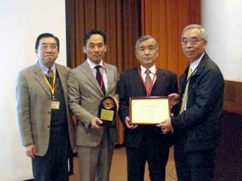 杉山教授が中華民国大地工程学会の優秀論文賞を受賞しました