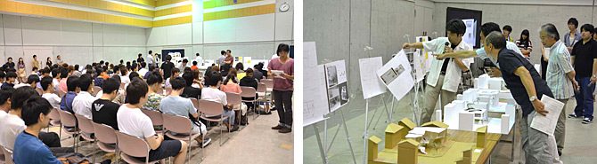 建築学科が「平成26年度春セメスター総合講評会」を開催しました