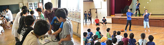 応用化学科の学生有志が「えびなっ子サマースクール」に協力しました