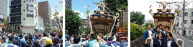 「横浜開港祭 みこしコラボレーション」に情報科学科の学生が参加しました