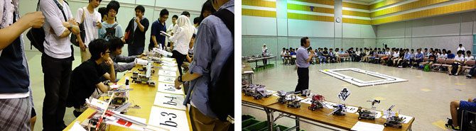 自律移動マシンの競技会を行いました