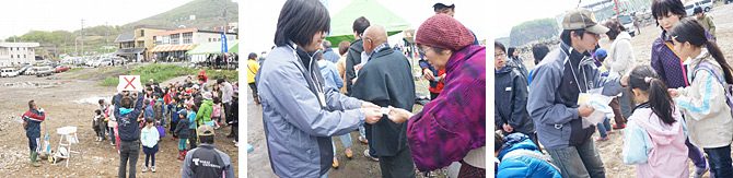 海洋生物科学科の学生が「おたる祝津にしん群来祭り」に参加しました