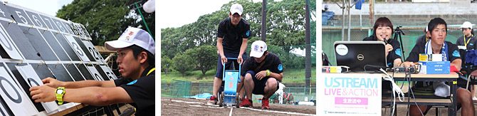 学生がリトルリーグ野球大会の企画・運営に携わりました