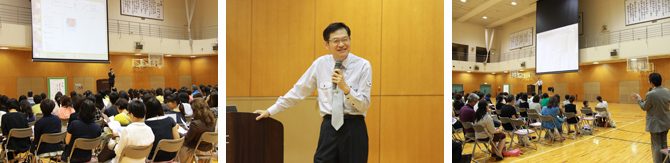 石井直明教授が付属高輪台高・中等部で食育に関する講演をしました