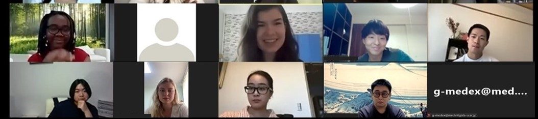 医学部医学科の学生が新潟大学医学部主催のオンラインによる医学
