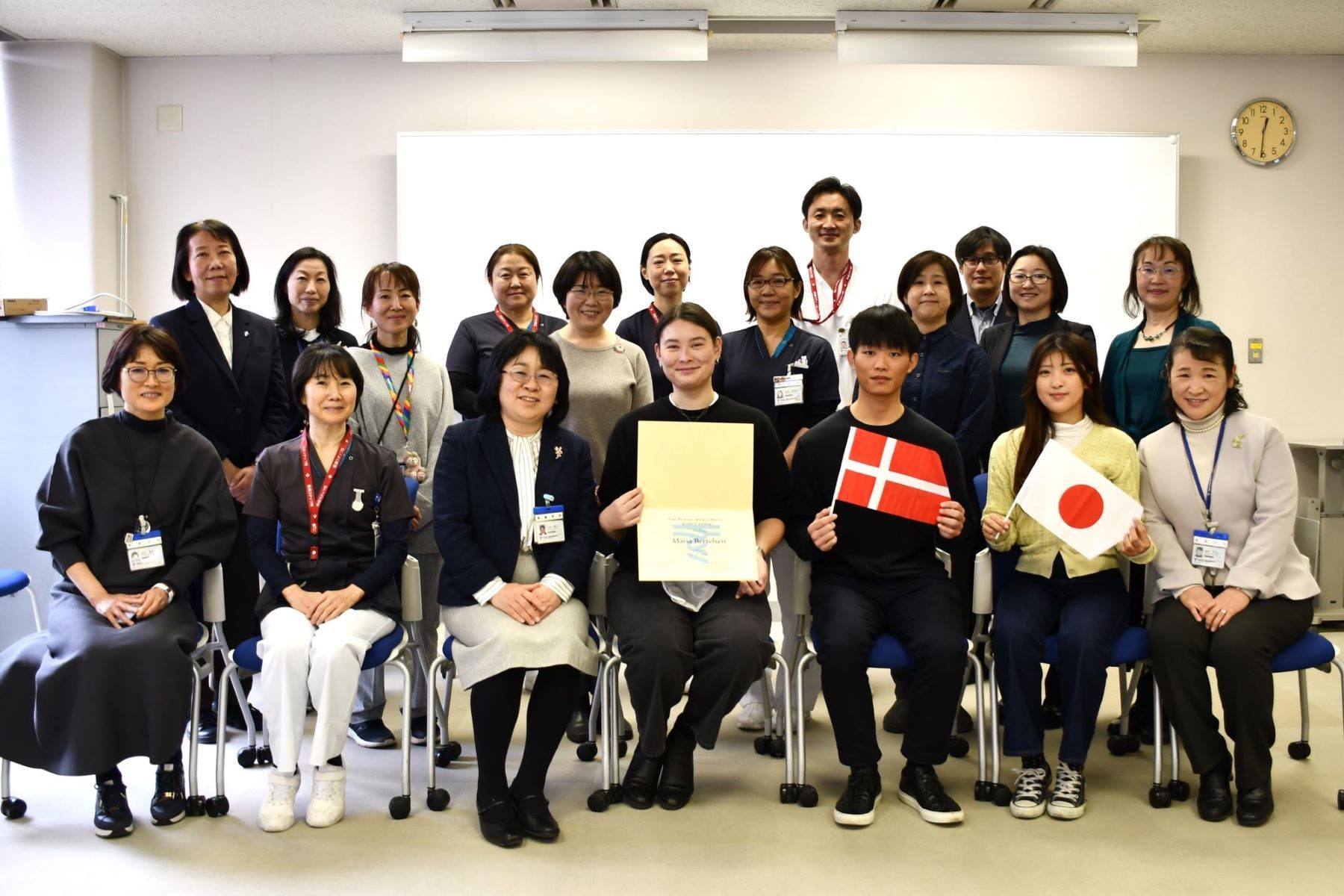 医学部看護学科と医学部付属病院でデンマーク・VIAユニバーシティ