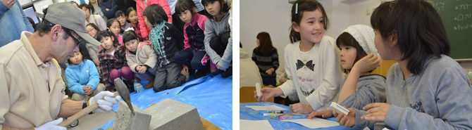 工作ワークショップ「札幌軟石でつくろう！～大人も子どもも軟石に触れよう～」を開催しました
