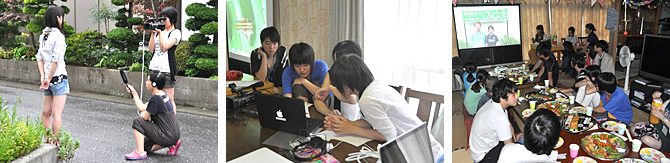 広報メディア学科の学生が「2014年こどもテレビ局」を実施しました