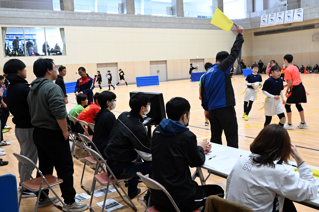札幌キャンパスで第3回東海大杯全道小学生タグラグビー大会が開催され